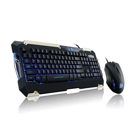 Thermaltake Tt eSPORTS USB Wired Commander Gaming Gear Keyboard & Mouse Combo KB-CMC-PLBLUS-01